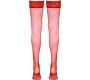 Cottelli Legwear Sarkanas pieturas zeķes 4