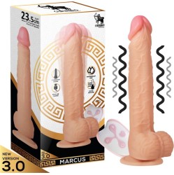 Centauro Markuss Reālistisks vibrējošs dildo ar tālvadības pulti