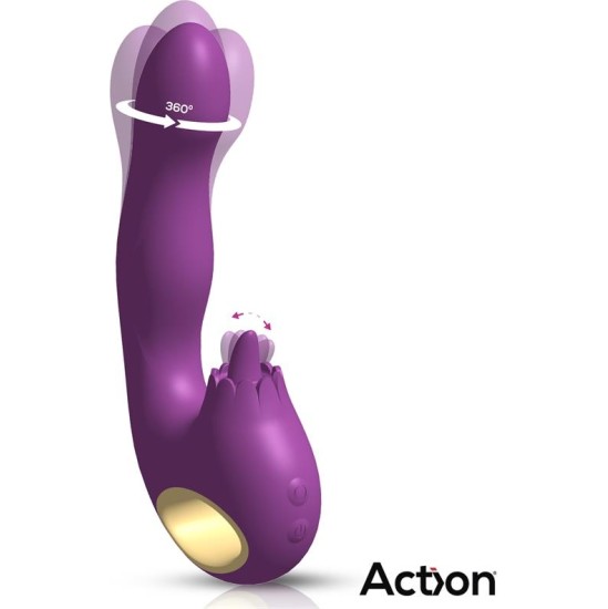 Action Toka Vibe with Swinging 360? and Stimulating Licking Tongue