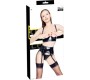 Black Level Vinyl Shelf Bra Set S