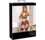 Abierta Fina Bra Suspender Set S