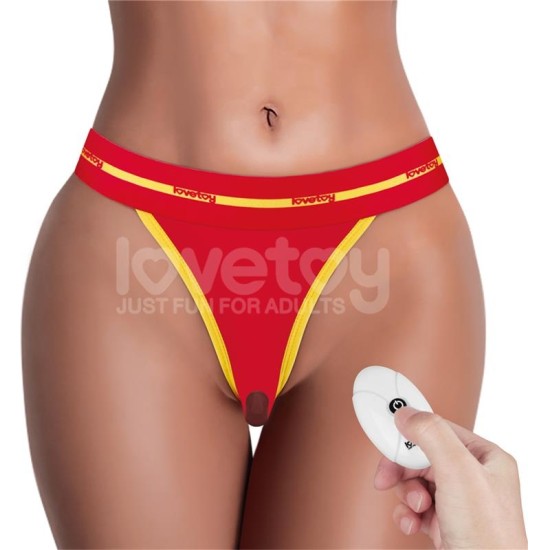 Lovetoy Spausdintos vibruojančios seksualios kelnaitės 24–27