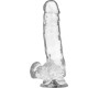 X Ray HARNESS + CLEAR COCK WITH BALLS 18.5 CM -O- 3.8 CM