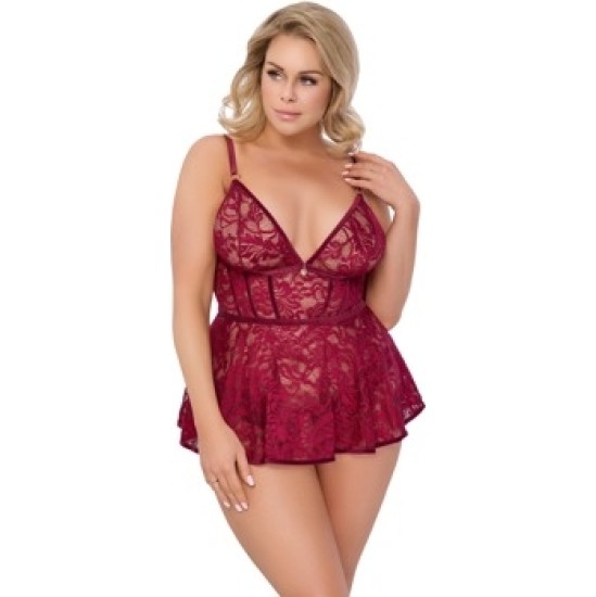 Cottelli Curves Babydoll sarkans XL