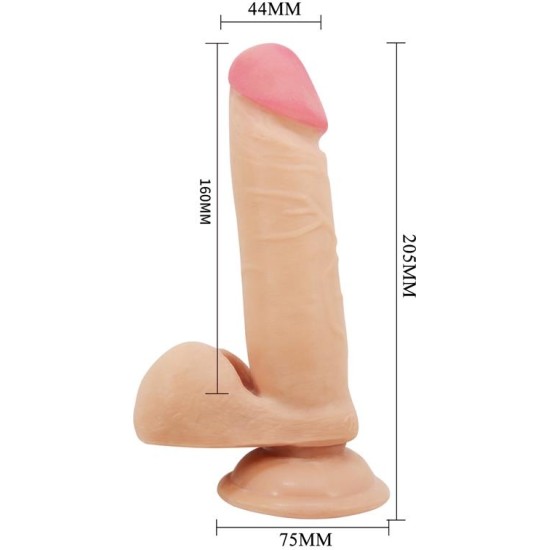 Baile Slīdošā āda dildo 20,5 cm