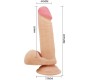 Baile Slīdošā āda dildo 20,5 cm