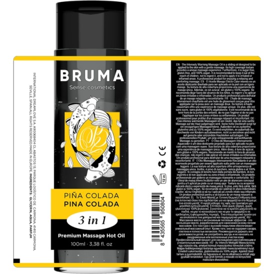 Bruma PREMIUM MASĀŽAS KARSTA EĻĻA PINA COLADA 3 IN 1 - 100 ml