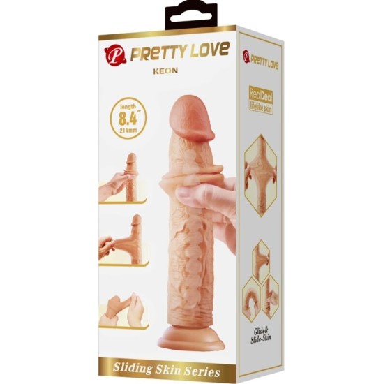 Pretty Love KEON REALISTIC DILDO 21 CM MĪSTA