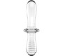 Satisfyer Crystal APMIERINĀTĀJS - DUBULTĀ KRISTĀLA DILDO caurspīdīgs