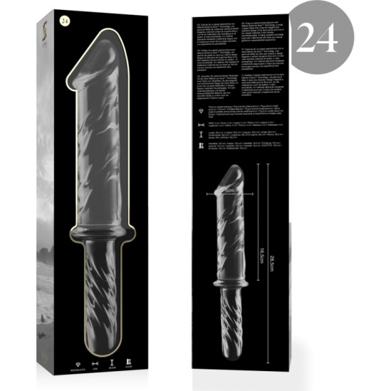 Nebula Series By Ibiza MUDEL 24 DILDO BOROSILIKAATKLAAS 28,5 X 5 CM SELG