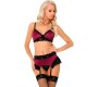 Livco Corsetti Sets LIVCO CORSETTI FASHION – NAHIR LC 20214 RINDLAHAhoidja + PÜKSIKUD + RIPSPARÖÖD S/M