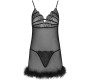 Livco Corsetti Sets LIVCO CORSETTI FASHION - ZERUNAM SET BABYDOLL + BLACK THONG