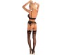 Livco Corsetti Sets LIVCO CORSETTI FASHION - MORIDAM LC 90552 LIEMĖNĖLĖ + KAIŠRAŽIAUS DIRŽAS + PANTY NEGRO