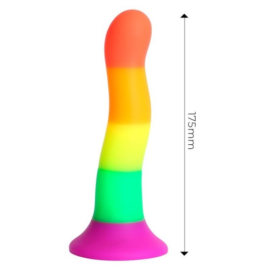 Dildox By Engily Ross Dildo Silicona L quida Color Arcoiris 18 cm