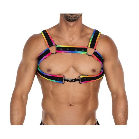 Cut4Men H4RNESS05 Krūškurvja Neon MultiColor Viens izmērs