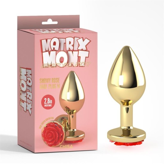 Chisa Анальная пробка Showy Rose, анальная пробка, размер M