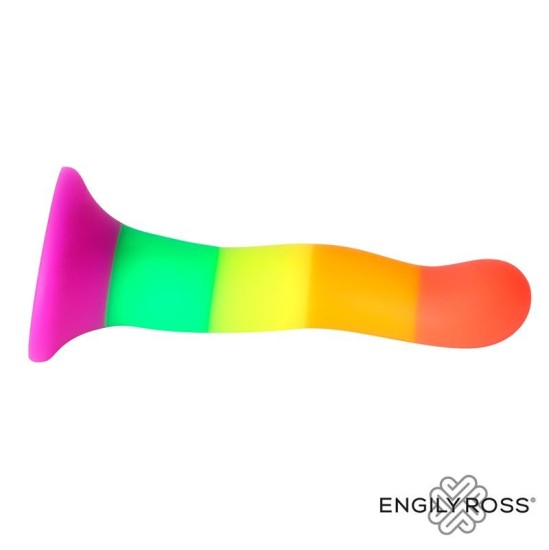 Dildox By Engily Ross Dildo Silicona L quida Color Arcoiris 18 cm