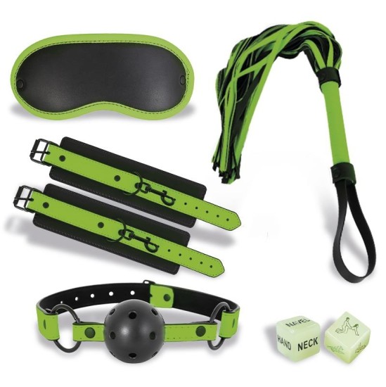 Intoyou Shining Line Glow in the Dark Bondage komplekts ar 5 Pzs