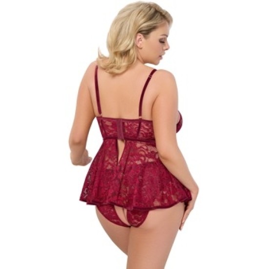 Cottelli Curves Babydoll punane XL