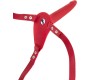 Fetish Tentation STRAP-ON RED SILICONE HARNESS USB VIBRATOR 155 CM