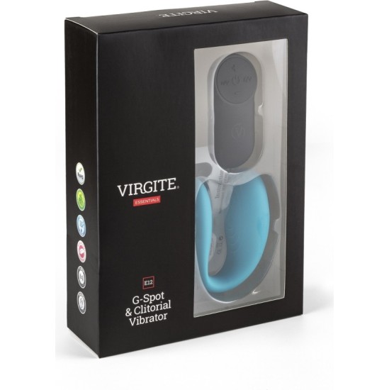 Virgite - Essentials G TAŠKO IR KLITORIAUS VIBRATORIUS E12 MĖLYNAS