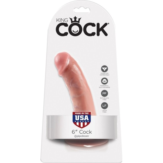 Pipedream - King Cock KING Cock REALISTIC PENIS 6 (15 CM) BEZ sēkliniekiem