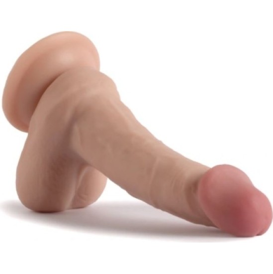 Vscnovelty REĀLISTS PENIS BĪDĒJOŠS DUBULTĀ BLĪVUMA MĪSTA 19 CM