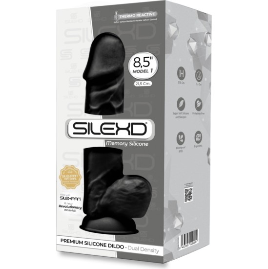 Silexd SILIKONA DILDO MODELIS 4 8'5 BLACK"