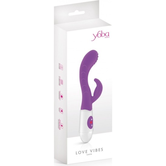 Yoba RABBIT LEOLA PURPURA SILIKONA VIBRATORS