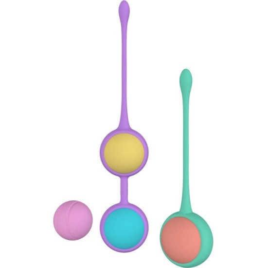 Party Color Toys SILICONE BOLY CHINESE BALLS SET