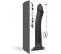 Strap-On-Me DILDO AR piesūcekni PIEMĒROTA IEKĀRTA DUAL BLĪVUMA FLEXIBLE BLACK L