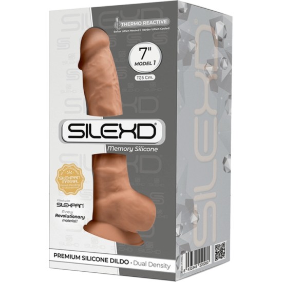 Silexd SILIKONA DILDO MODELIS 1 7 KARAMELE"