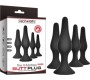 Vscnovelty ANAL KIT X 4 SILICONE V-FANTASY BLACK