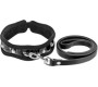 Fetish Tentation PREMIUM BLACK COLLAR WITH STRAP