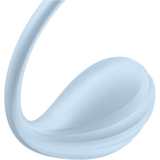 Satisfyer SMOOTH PETAL BLUE EGG WITH CONTROL