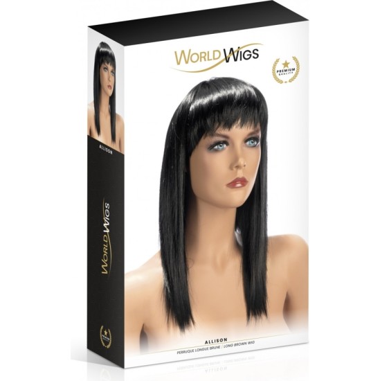 World Wigs ALLISON ILGAS BRUNETĖS PERUKAS