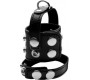 Xr - Strict RING WITH BLACK TESTICLES HARNESS