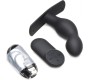 Xr - Masterseries VIBRATING PROSTATE PLUG W/ SILICONE CONTROL AND W/ HARNESS