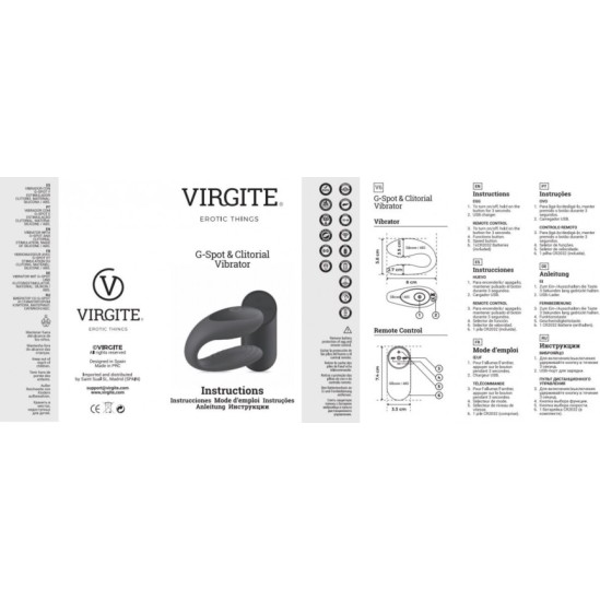 Virgite - Essentials G TAŠKO IR KLITORIAUS VIBRATORIUS E12 MĖLYNAS