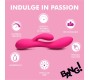 Xr - Bang! PINK RECHARGEABLE RABBIT FLEXIBLE SILICONE VIBRATOR