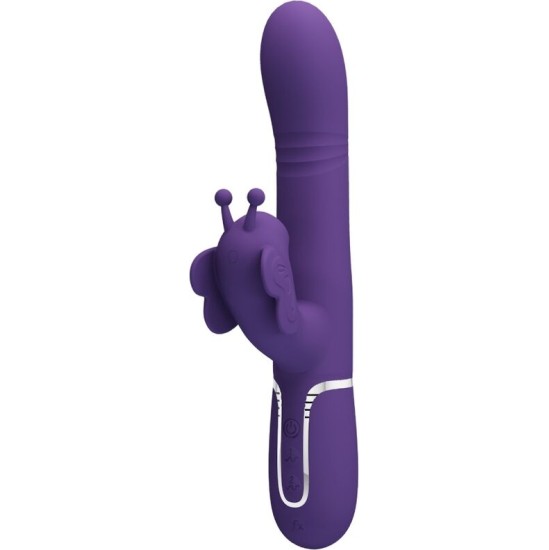 Pretty Love Flirtation PRETTY LOVE - MULTIFUNCTION RABBIT VIBRATOR 4 IN 1 BUTTERFLY PURPLE