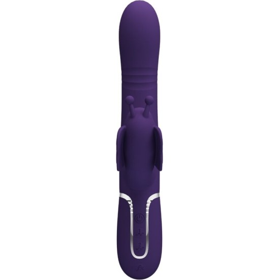 Pretty Love Flirtation PRETTY LOVE - MULTIFUNCTION RABBIT VIBRATOR 4 IN 1 BUTTERFLY PURPLE