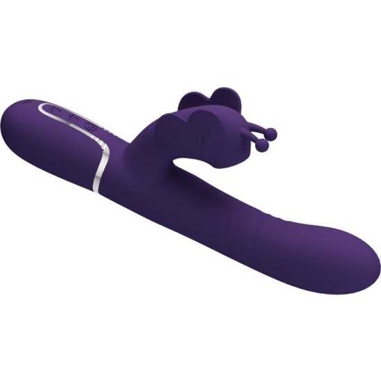 Pretty Love Flirtation PRETTY LOVE - MULTIFUNCTION RABBIT VIBRATOR 4 IN 1 BUTTERFLY PURPLE