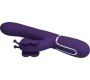 Pretty Love Flirtation PRETTY LOVE — DAUDZFUNKCIJAS ZAŠU VIBRATORS 4 IN 1 BUTTERFLY Purpurs