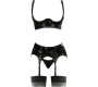 Black Level Vinyl Shelf Bra Set L