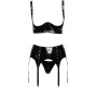 Black Level Vinyl Shelf Bra Set L