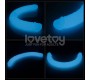 Lovetoy Dubultais dildo Lumino Blue Light 18.5