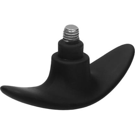 Ouch! Butt Plug Set Pointed Large Suction Cup Black