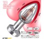 Afterdark Dimpor Chrome Anal Plug with Vibration and Magnetic USB Size L