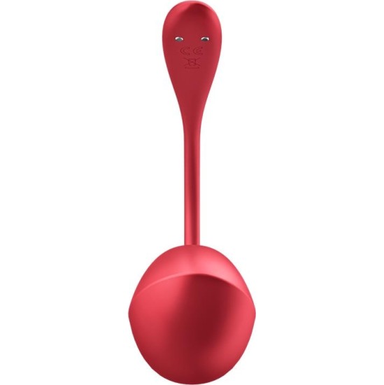 Satisfyer Blizgus žiedlapis su Connect APP Red